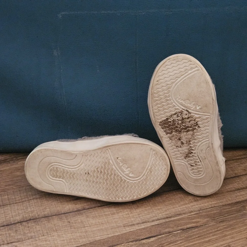 Zara Baby Toddler Girls Size 21 EU / US 5 Gray High‎ Top Sneaker Boots